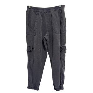 Cynthia Rowley Linen Blend Blue Gray Joggers size M